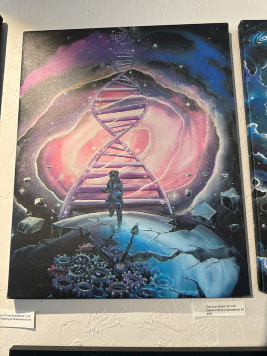 Time is an Illusion - 16" x 20" (Canvas Print) by Ania Amador